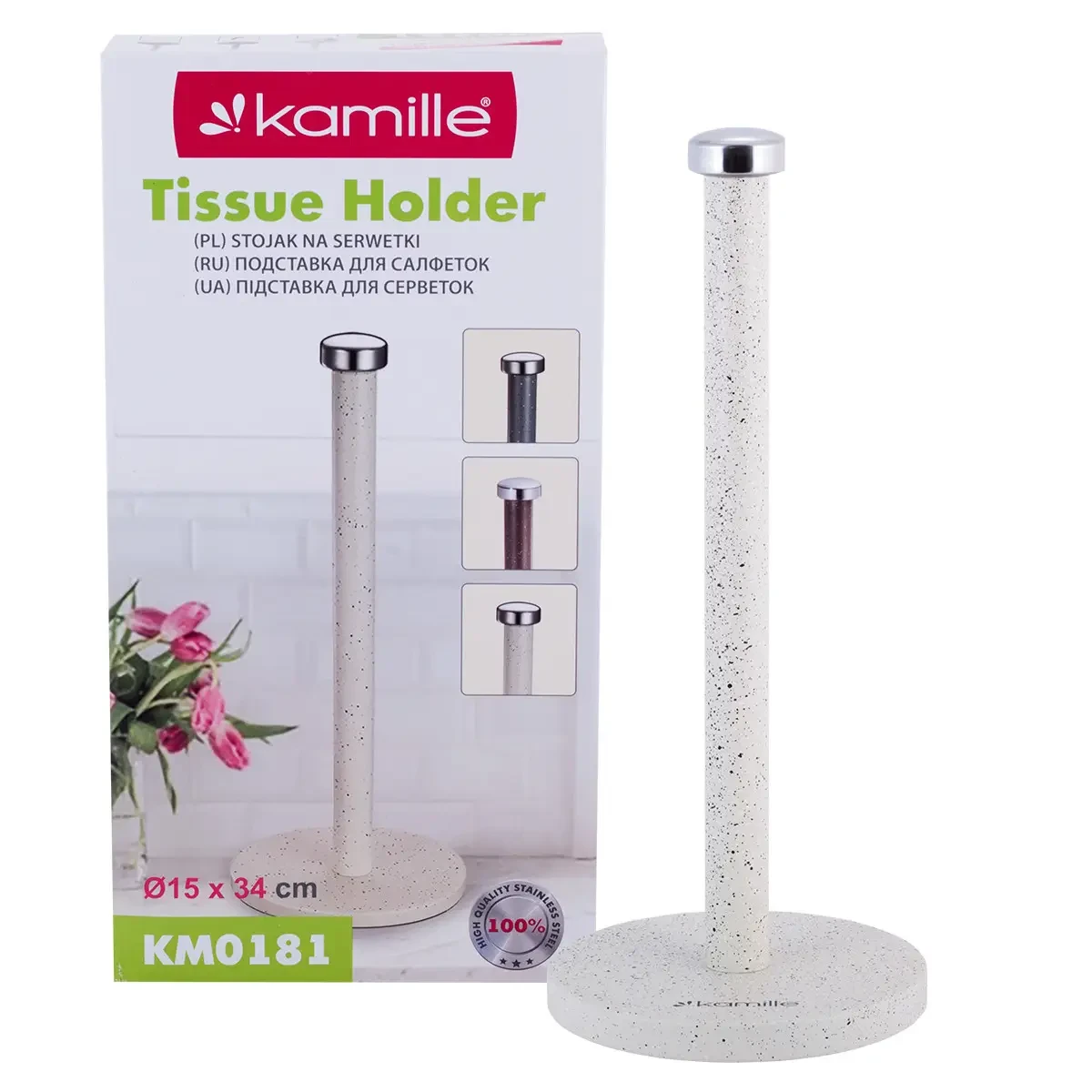 Тримач паперових рушників Kamille KM-0181 15х34 см (1969319490)