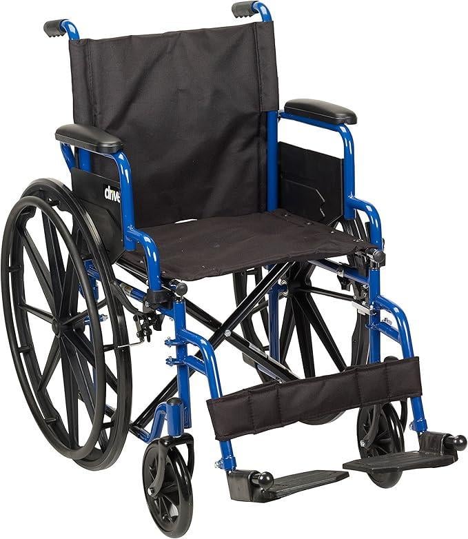 Инвалидная тележка Drive Medical Folding Wheelchair with Folding Footrests and Folding Armrests
