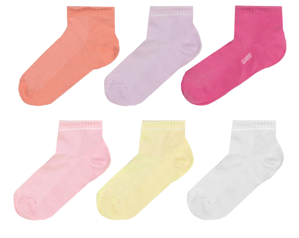 Шкарпетки дитячі бавовняні літні для дівчинки Gabbi NSD-442 р. 16-18 6 пар (90442)