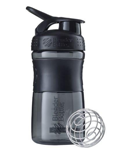 Шейкер спортивный Blender Bottle SportMixer Flip 590 ml Black (18067474) - фото 1