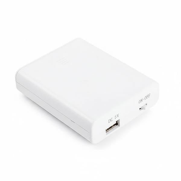 Адаптер питания USB на батарейках AA 5V Белый (3116)