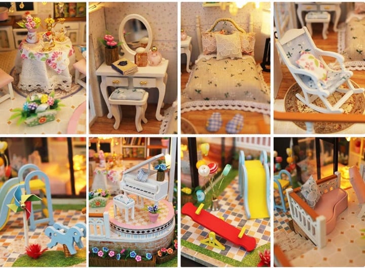 Домик кукольный CuteBee Doll House Вилла (V787SD) - фото 4