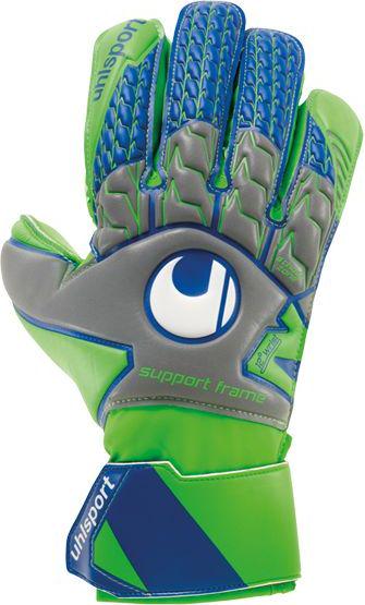 Вратарские перчатки Uhlsport TENSIONGREEN SOFT SF 1011059 01 р. 9,5 Зелено-серо-синий
