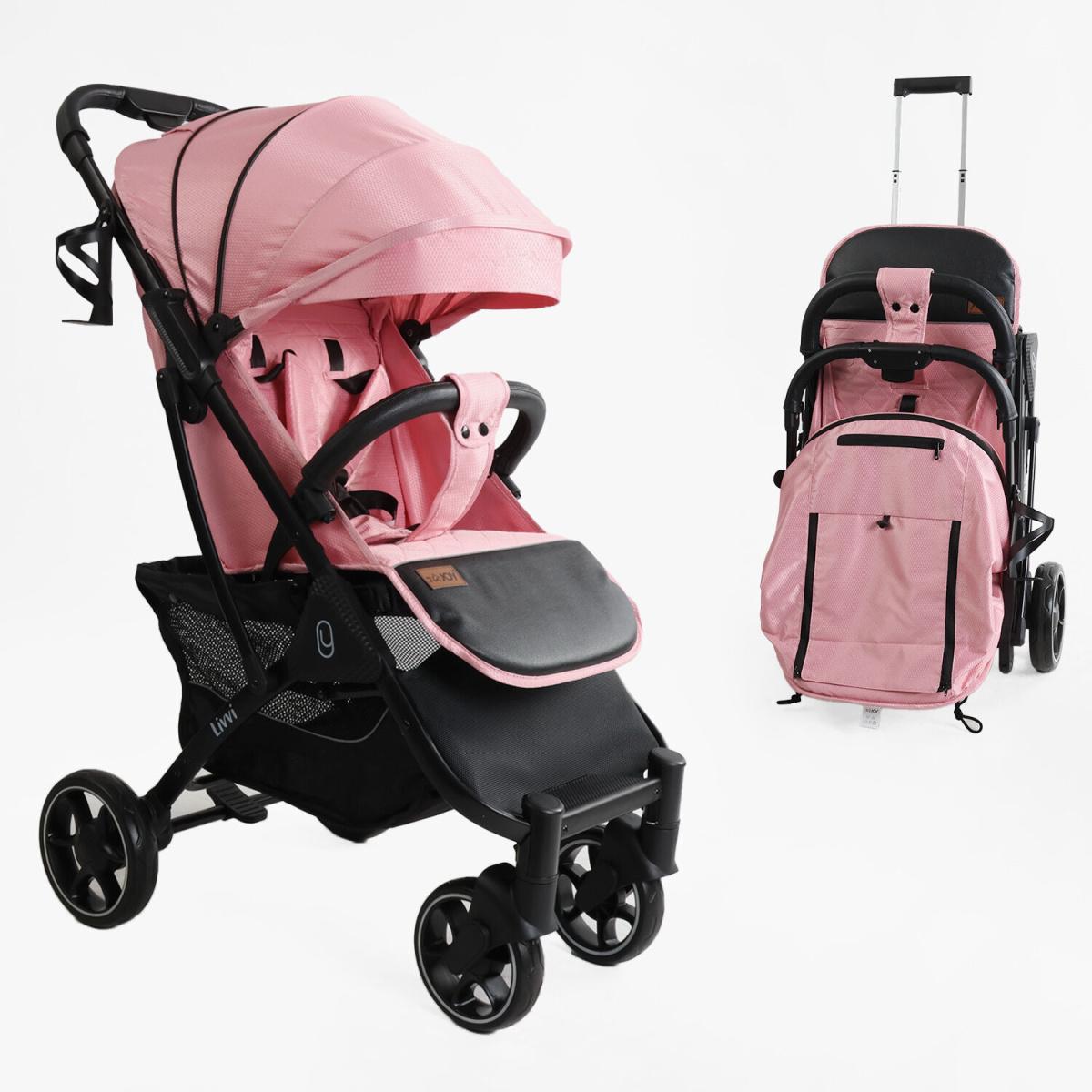 Коляска детская прогулочная Joy Livvi Розовый (LV-06341) - фото 2 Коляска детская прогулочная Joy Livvi Розовый (LV-06341) - фото 2