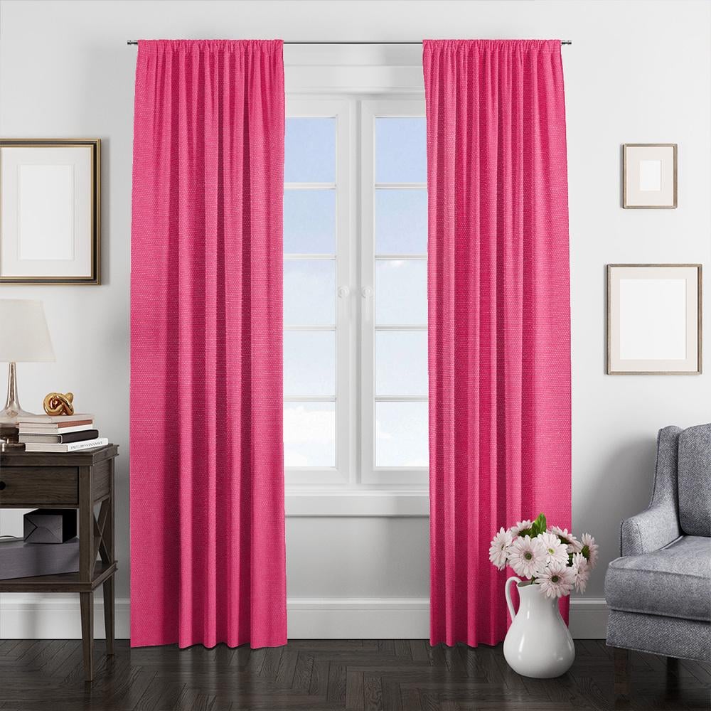 Ткань портьерная однотонная Фонлук Canvas V-109 малина