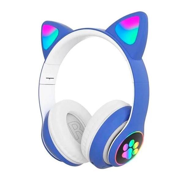 Навушники CAT JST-B39M з котячими вушками Bluetooth Синій