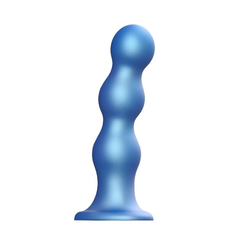 Насадка для страпона на присоске Strap-On-Me Dildo Plug Balls XXL 17,5 см Синий (54141)