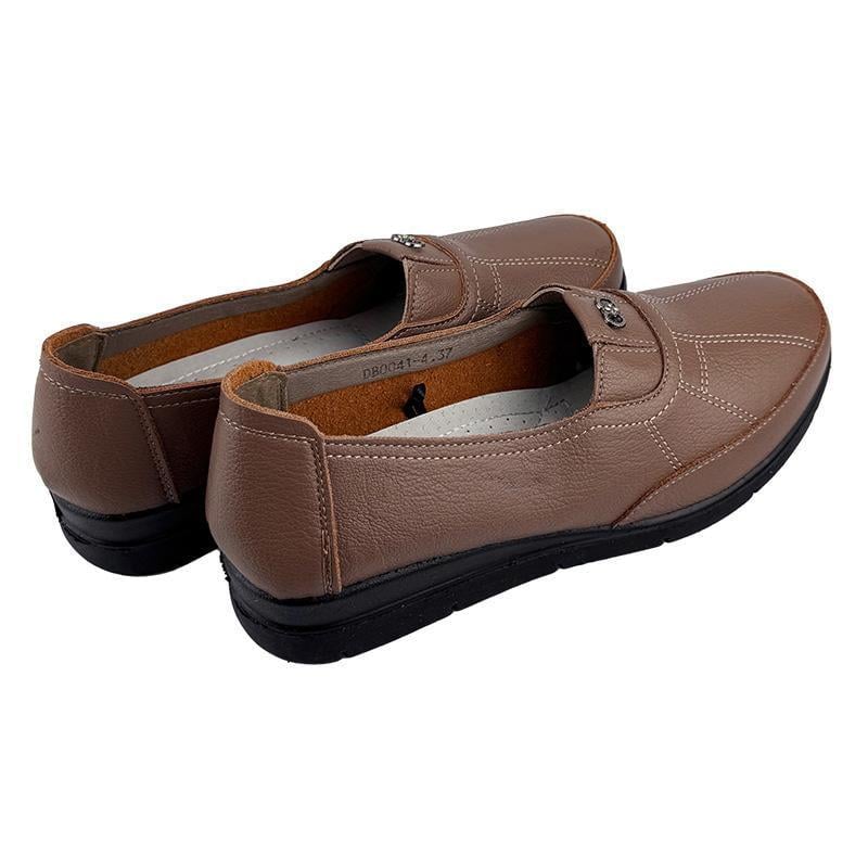 Мокасини жіночі шкіряні 2041-4 p. 37 23,5 см Коричневий - фото 4