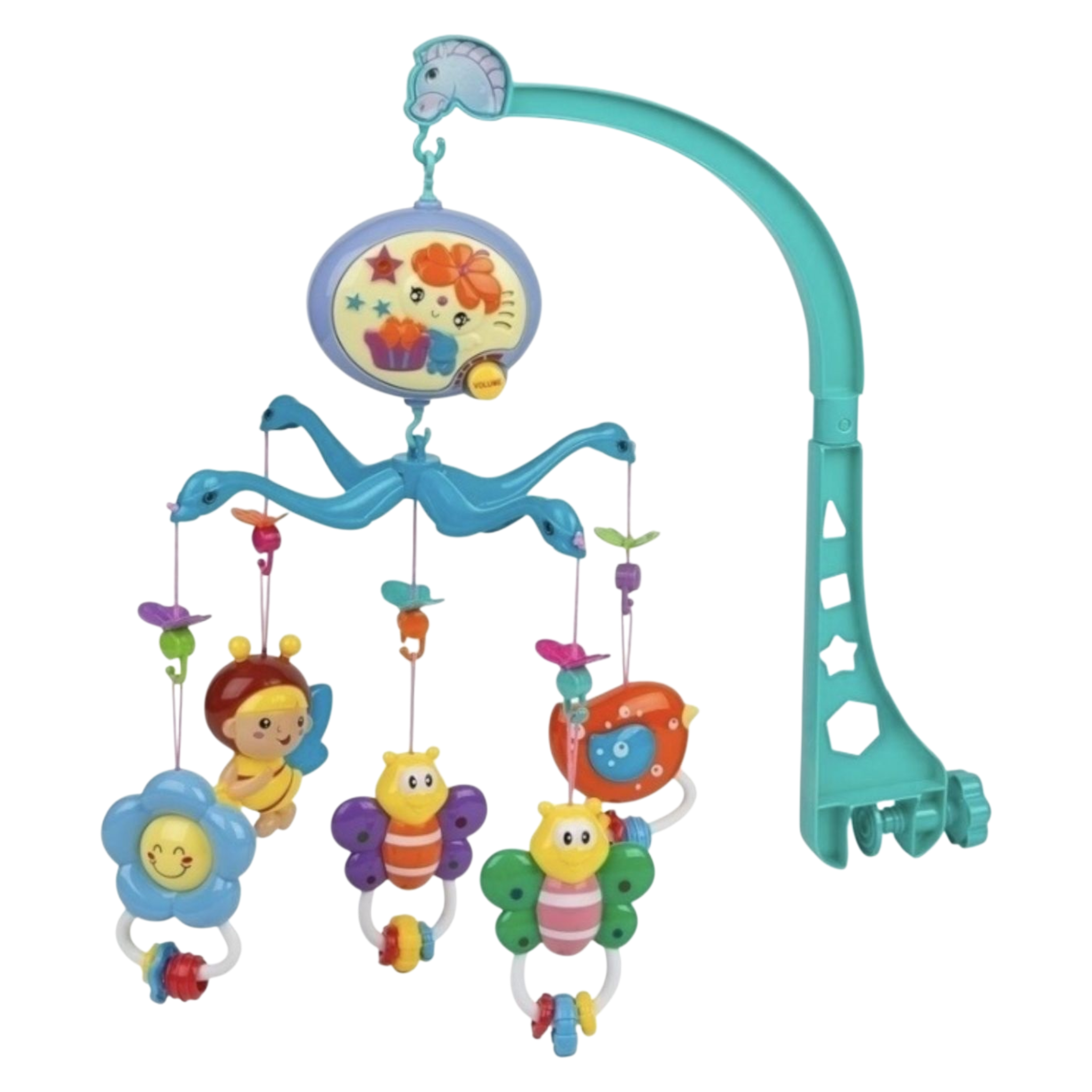 Карусель заводная музыкальная TK Group Добрые сны на детскую кроватку с 5 игрушками (2018-04)