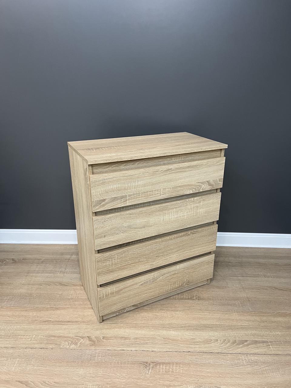 Комод Кватро 4 шухляди 700х860х380 мм Дуб сонома світлий - фото 1