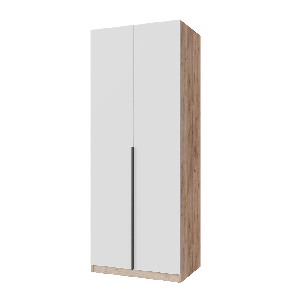 Шкаф распашной Меблітренд Чиназес Чи-800 800х500х2050 мм Дуб крафт золотой/Белый (26794757)