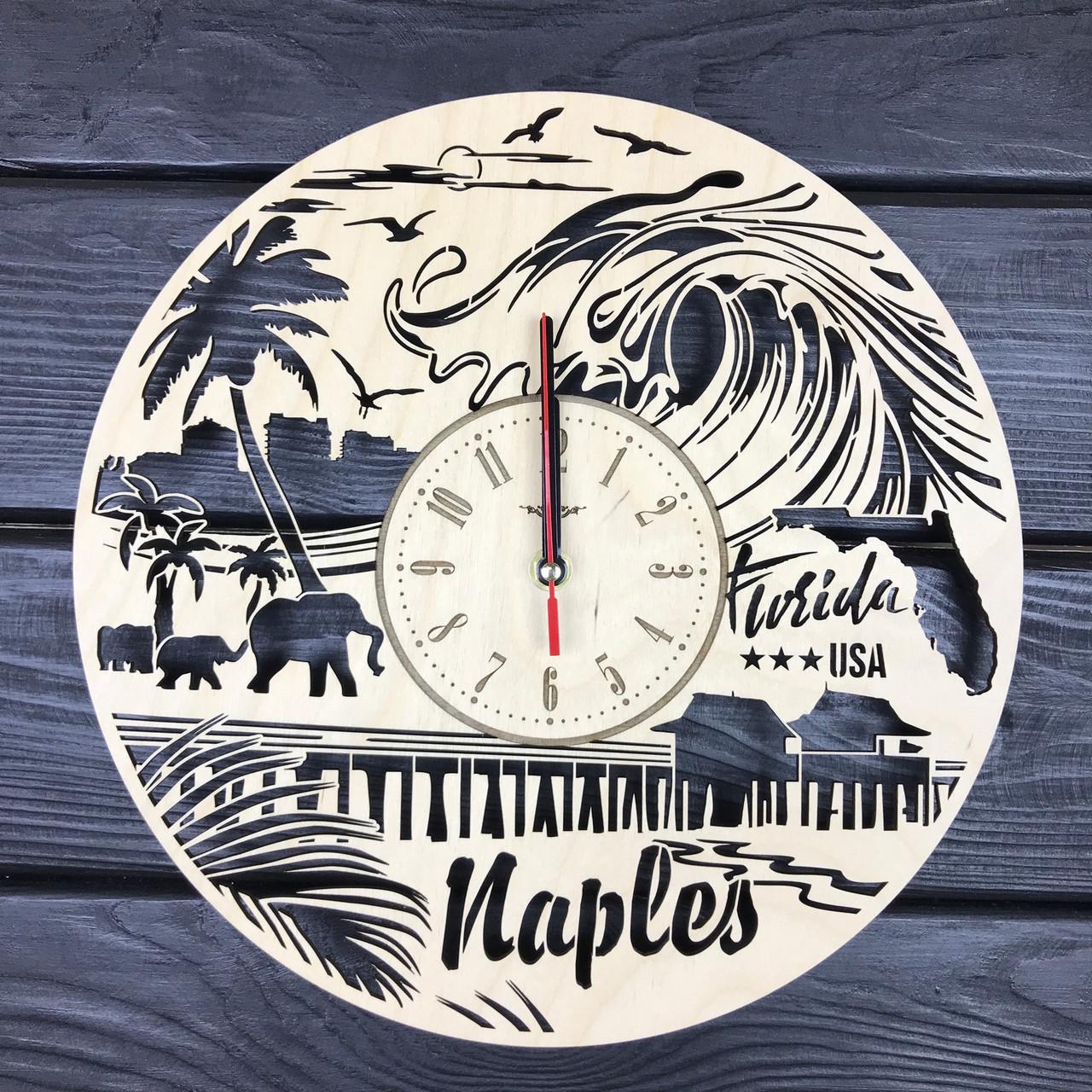 Часы настенные интерьерные Нейплс Флорида
