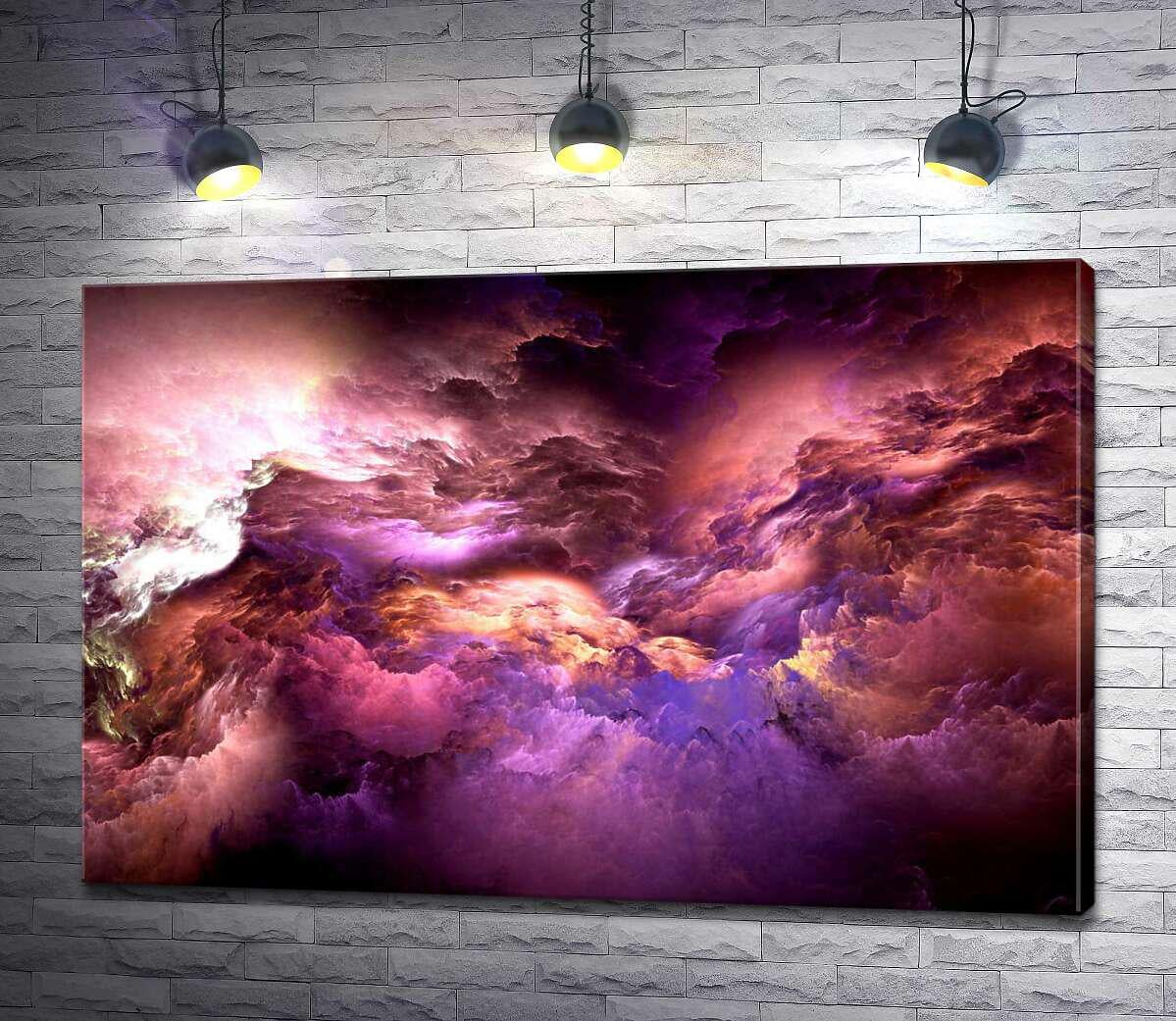 Картина ArtPoster Розовые переливы облачной абстракции 100x67 см Модуль №1 (000446)