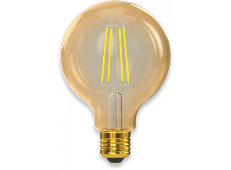 Лампа-куля Luxel Filament LED G95 8W E27 2500K Golden (078-HG)