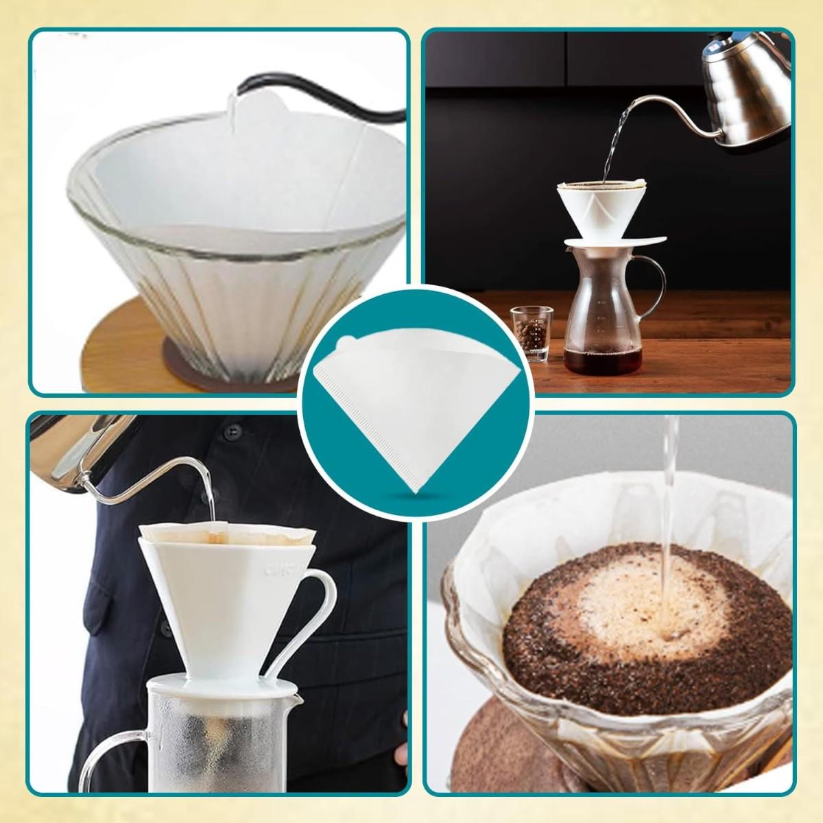 Фільтр для кави паперовий Coffee Filters V60 40 шт. (R100154) - фото 7 Фільтр для кави паперовий Coffee Filters V60 40 шт. (R100154) - фото 7