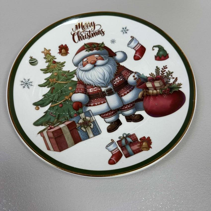 Тарелка новогодняя обеденная XP-125B-3/1255/3679 керамическая 25 см в подарочной упаковке (2818101280) Тарелка новогодняя обеденная XP-125B-3/1255/3679 керамическая 25 см в подарочной упаковке (2818101280)