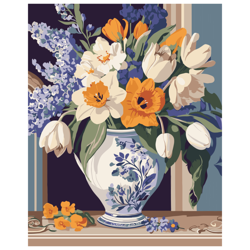 Картина по номерам ART CRAFT Весенние цветы 40x50 см (13154-AC)