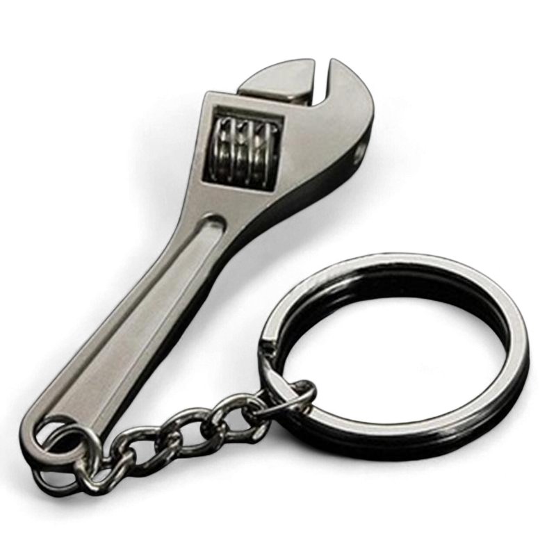 Брелок для ключей инструмент Разводной ключ металлический Серебристый (99_11_0_1С)