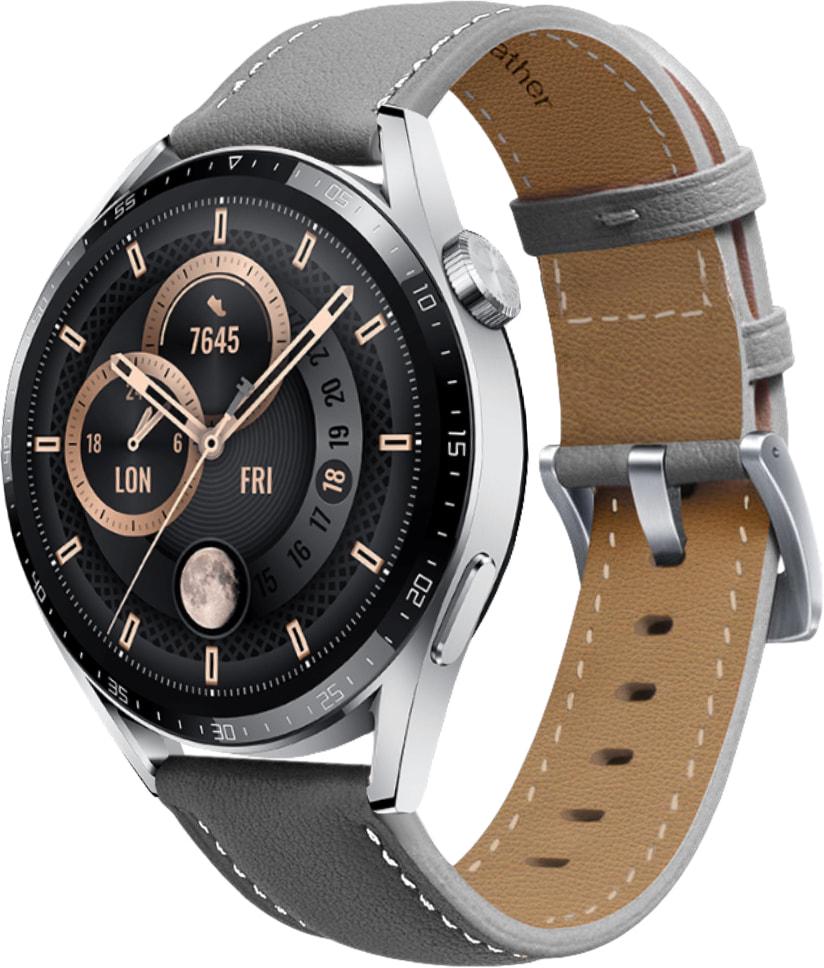 Ремешок кожаный Folsa для Huawei Watch GT3 46 мм Grey (31548-33)