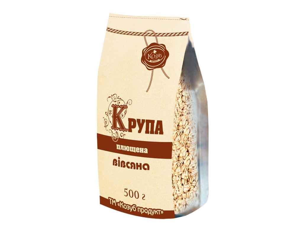 Крупа Козуб Продукт вівсяна плющена цільнозернова 500 г (858587)