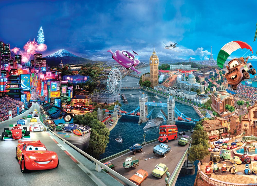 Фотообои WS Wallpaper Город машин 360x260 см (31132)