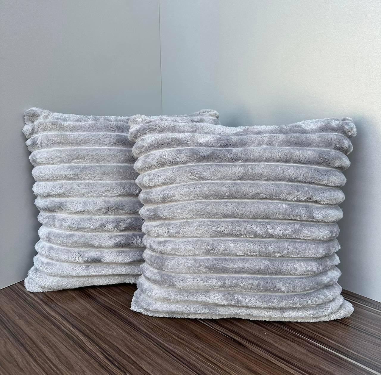 Подушки декоративные диванные антиаллергенные 2 шт. 45х45 см Серый (П4-puduska-navolochka-001-06) - фото 1 Подушки декоративные диванные антиаллергенные 2 шт. 45х45 см Серый (П4-puduska-navolochka-001-06) - фото 1