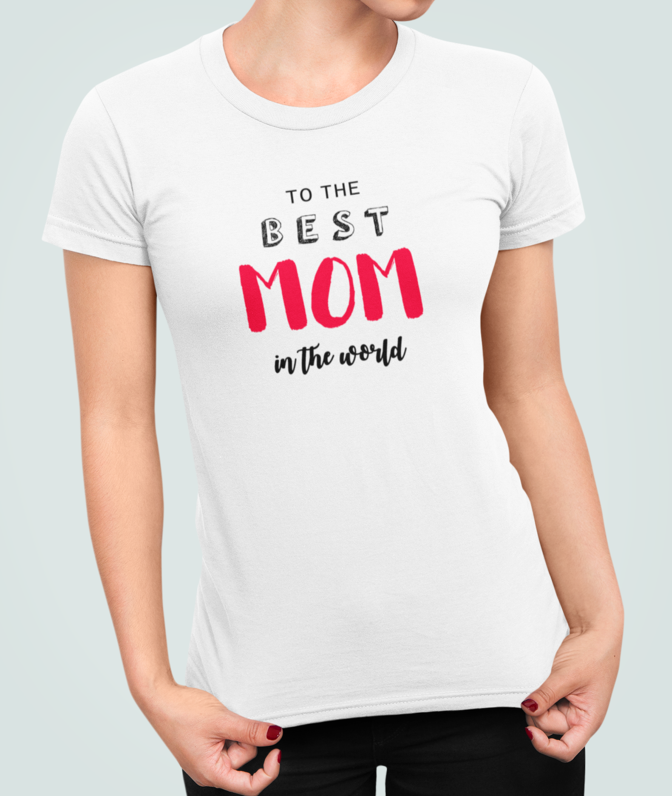 Футболка женская Stedman с принтом Best mom M Белый (МАМА3-7)