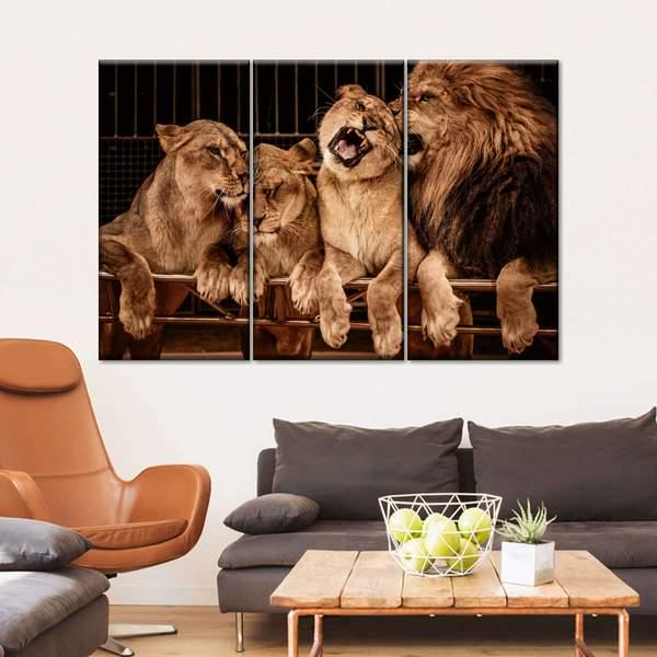 Модульная картина KIL Art Прайд из трех частей 78x48 см (M3_M_129)