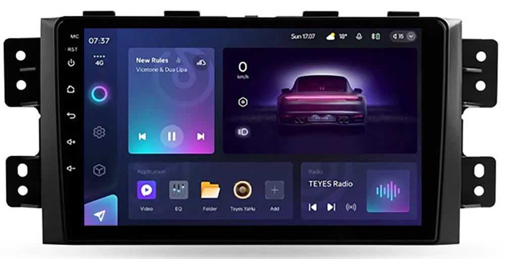 Автомагнитола штатная Teyes CC3 2K 4/64 GB для Kia Borrego 2008-2011 9" (AR-69903)