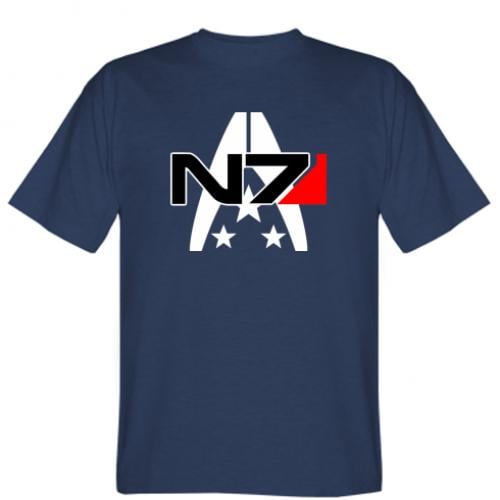 Футболка чоловіча Mass Effect logo N7 2XL Темно-синій (520187-8-49324-XXL)