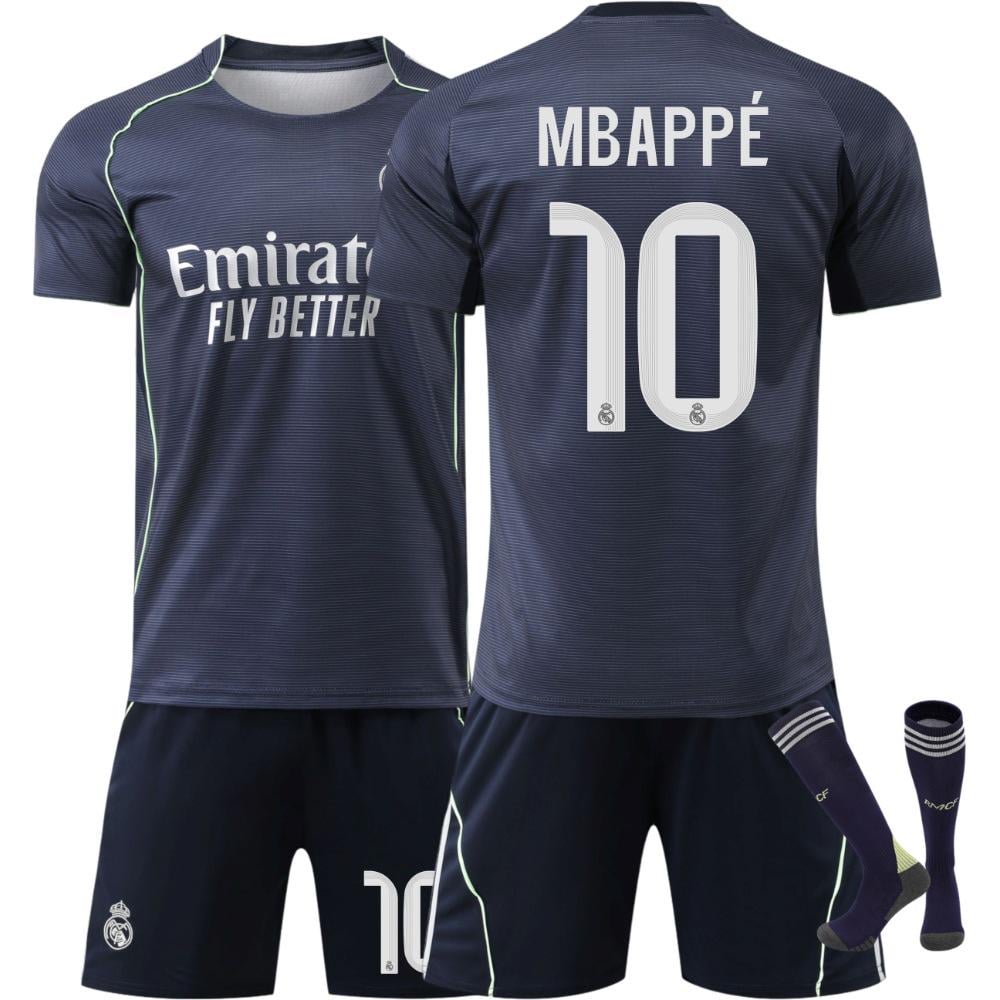Футбольна форма дитяча Real Madrid Mbappe 10 з гетрами р. 34-38 р. 20 115-125 см Темно-синій (9d35ca84)