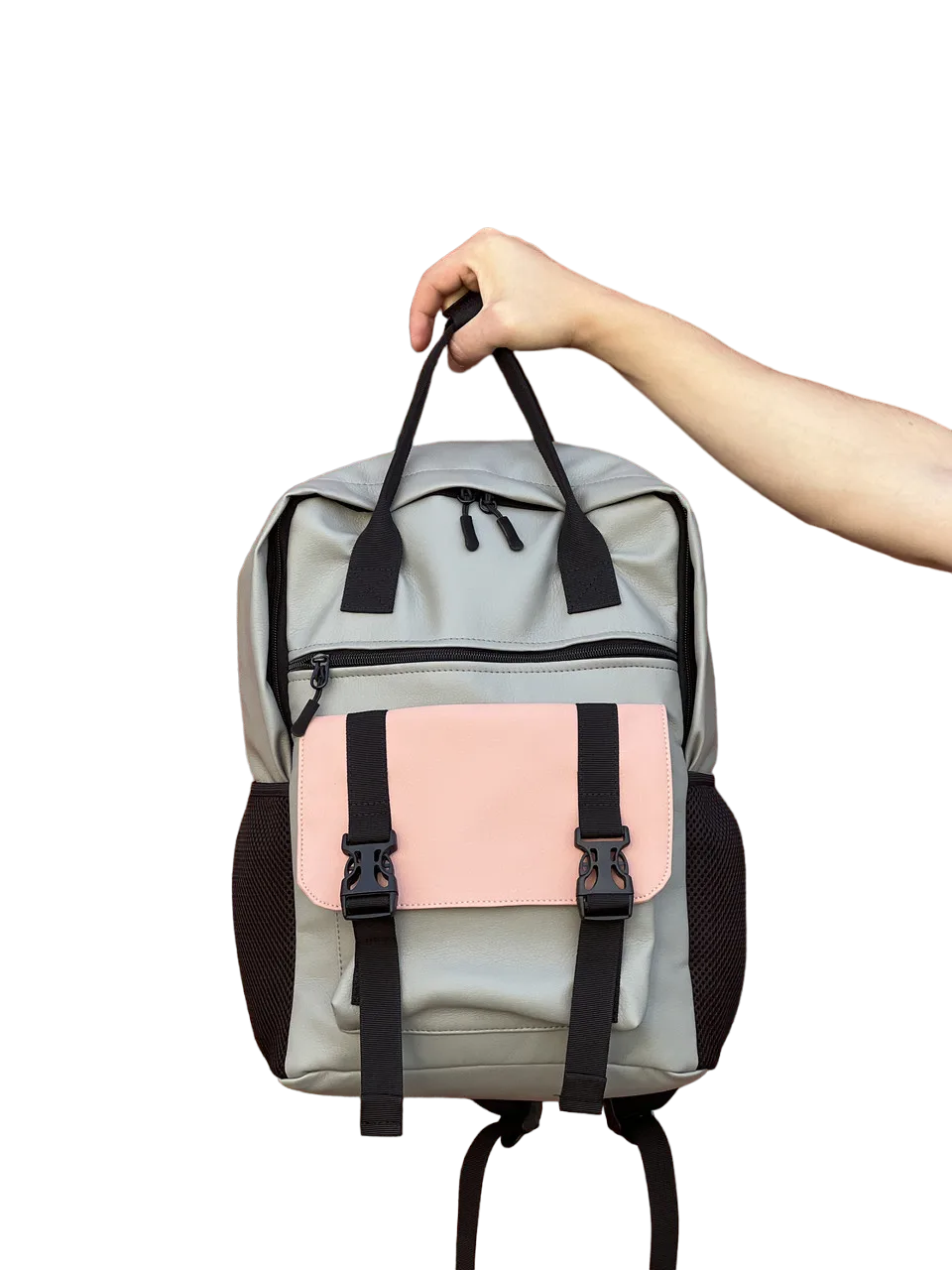 Городской рюкзак женский Tobeyou Канкун из экокожи комбинированный (398470890)