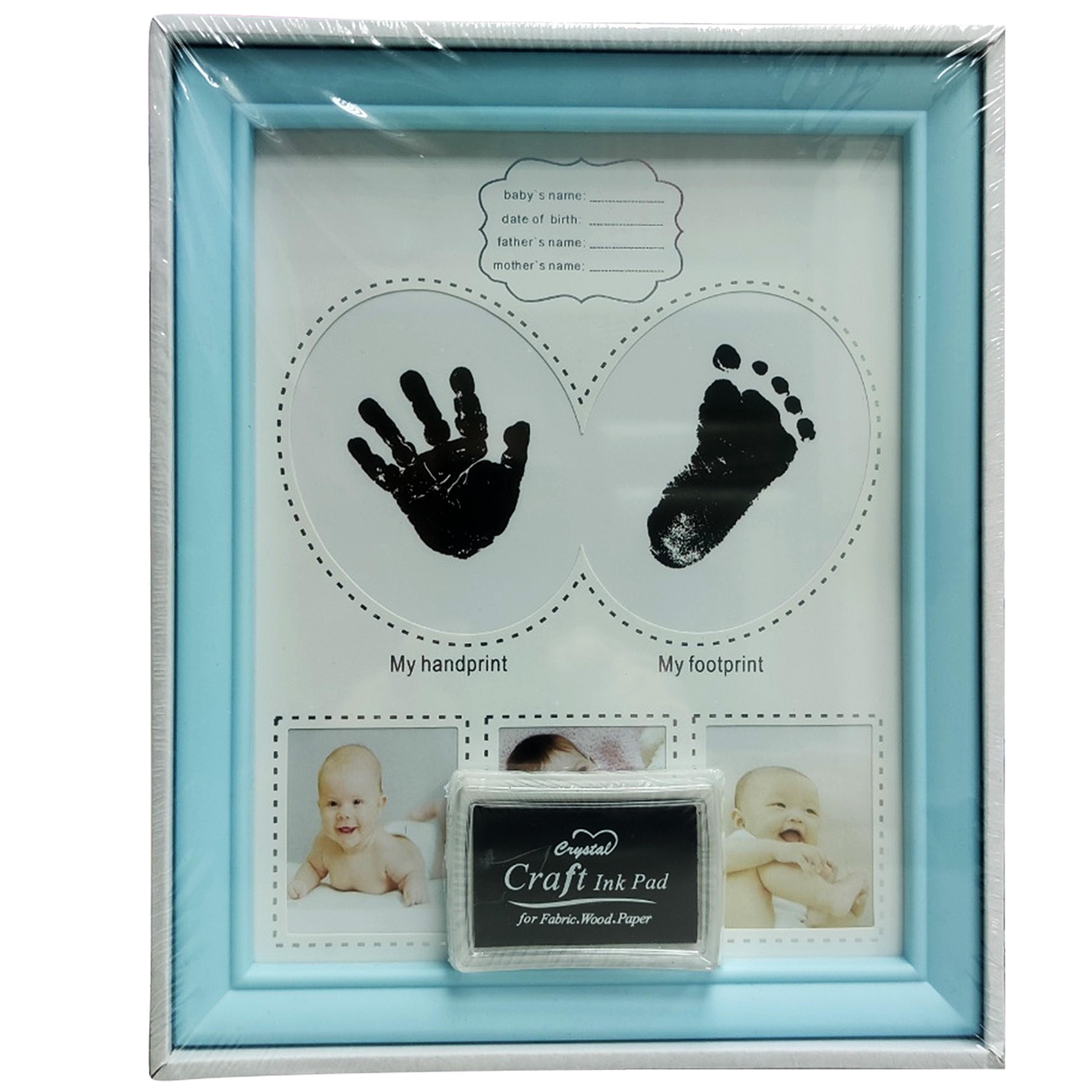 Тройная рамка Baby Art, квадратная с отпечатками, бело-серая, арт. 3601095500