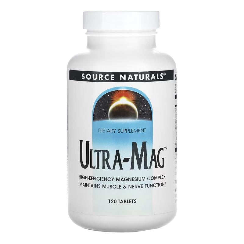 Магний и витамин B6 Source Naturals Ultra-Mag 120 табл. (20910-01)