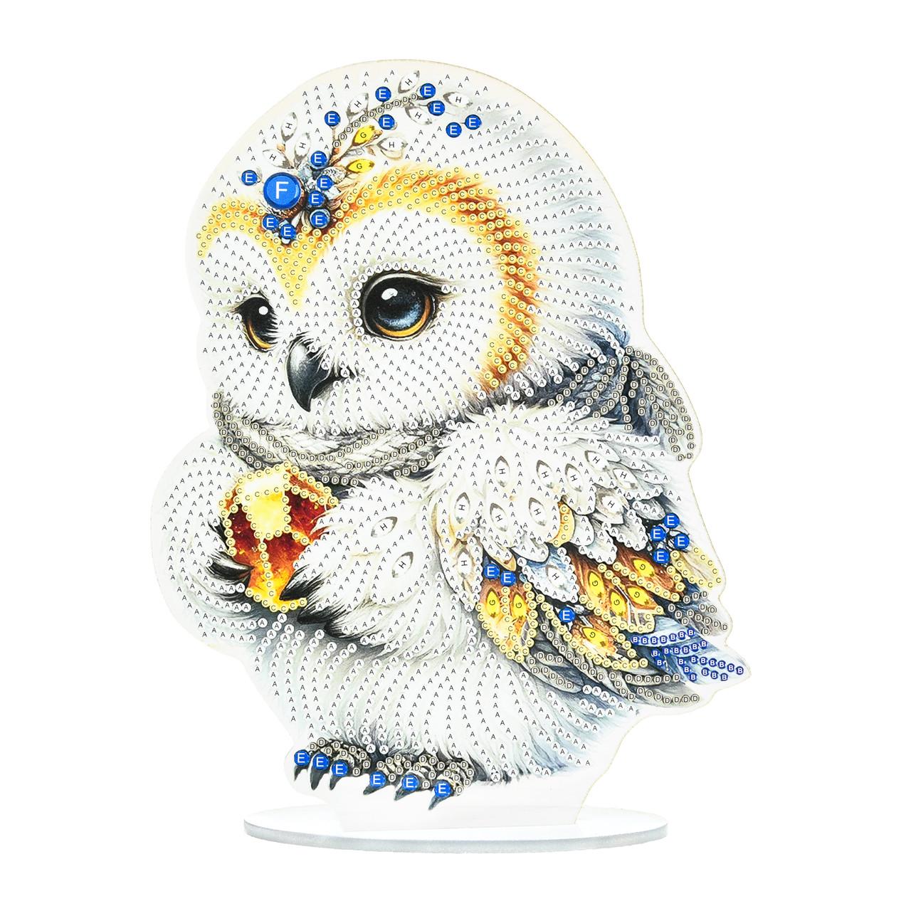 Алмазна мозаїка Strateg Маленький мудрець на підставці 25х25 см (YKLZ15282)