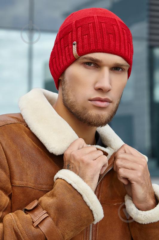 Мужская шапка «Оскар» Braxton красный 56-59