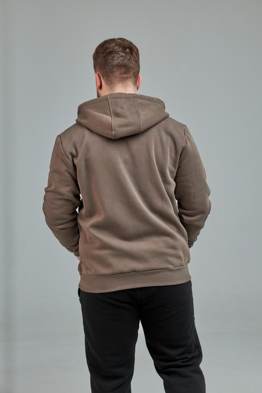 Кофта чоловіча М0168.4 L Бежево-сірий (623-1-62) - фото 3 Кофта чоловіча М0168.4 L Бежево-сірий (623-1-62) - фото 3