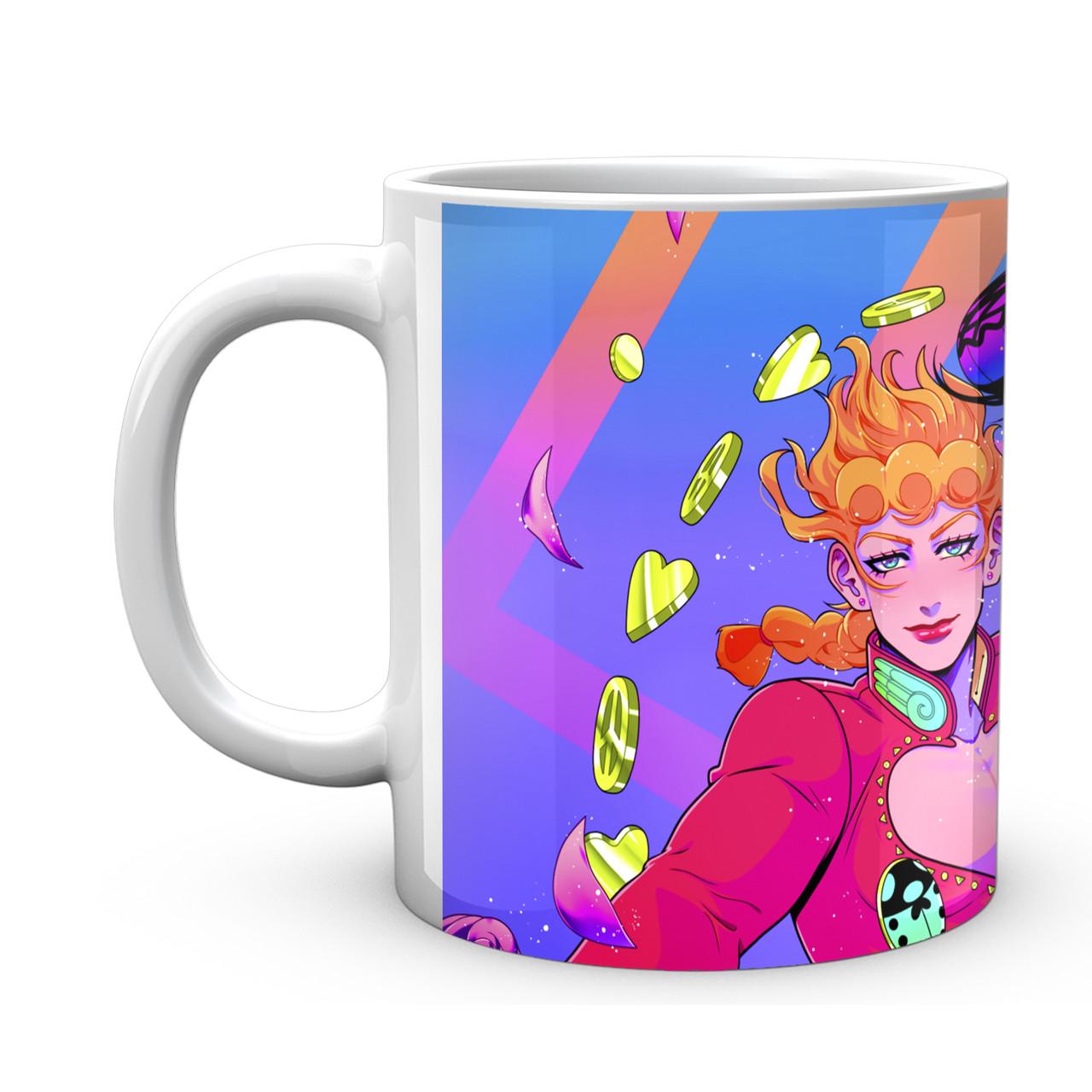 Чашка Gee! Невероятные приключения ДжоДжо Джоске с Джорно Неон JJ 02.421