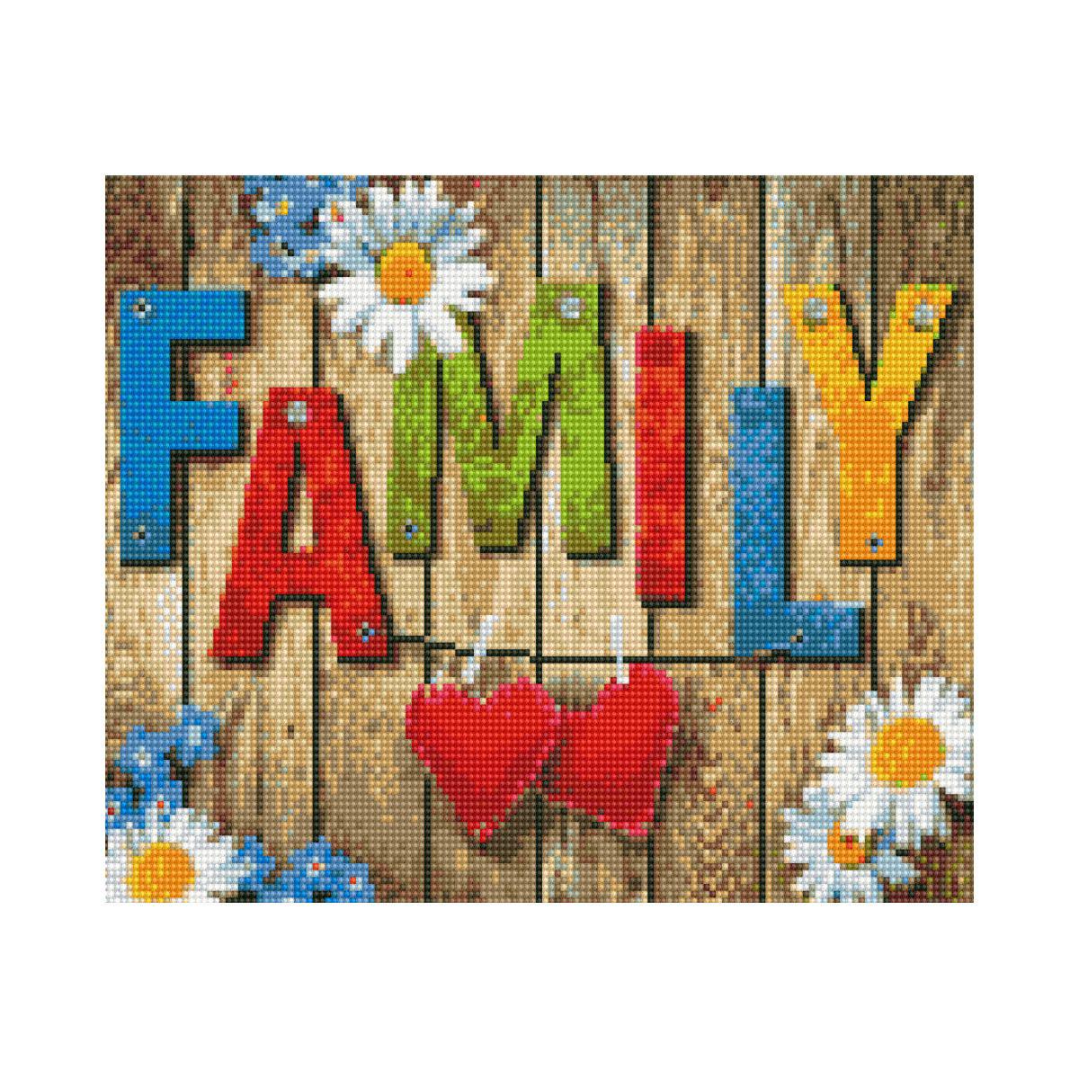 Алмазная мозаика Strateg Семья 30х40 см (HX051)