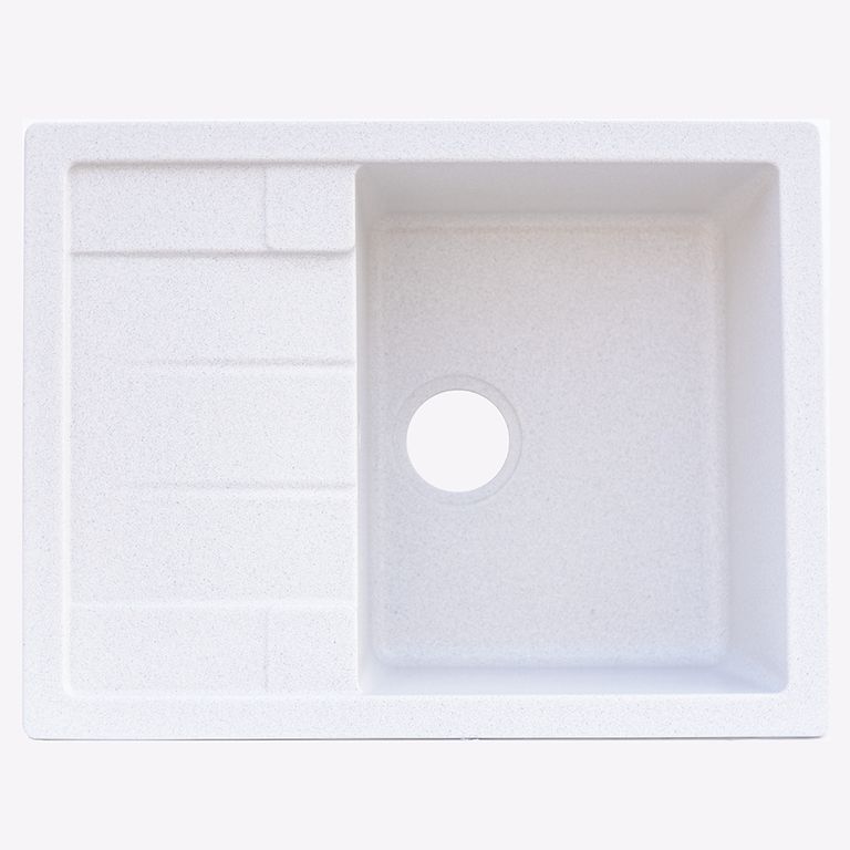 Мойка кухонная Platinum Lotos 6550 Белый в черную точку (353258)