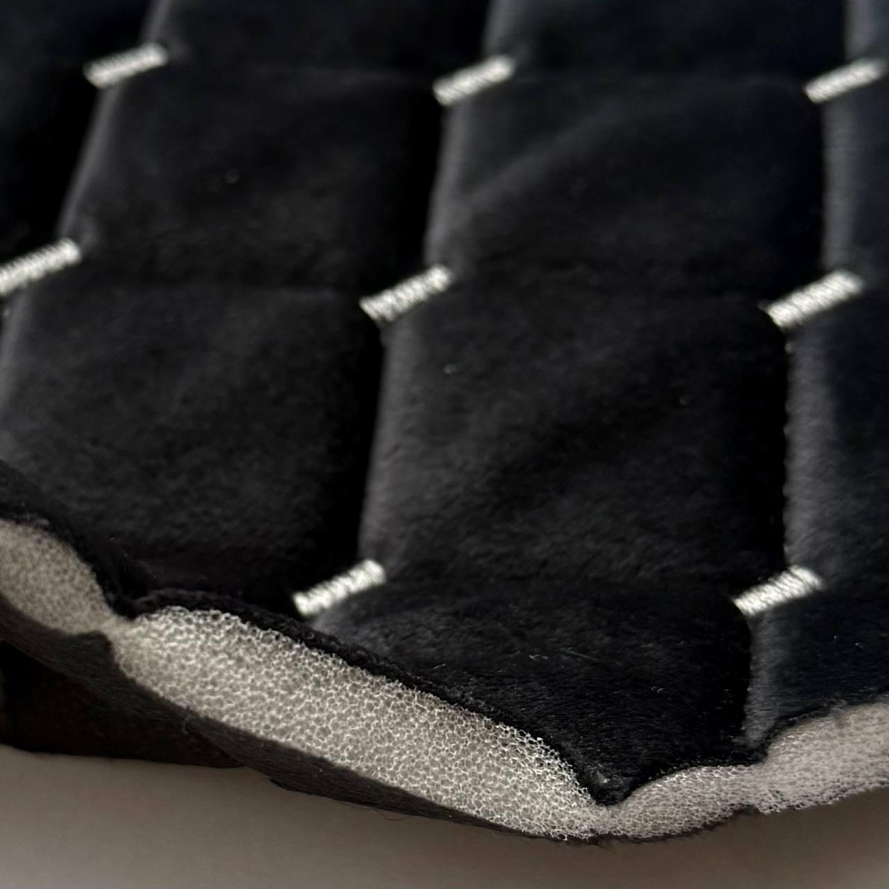 Автоткань велюр на поролоне Kora 1,4 м 1 пог. м Черный (ww-8) - фото 3 Автоткань велюр на поролоне Kora 1,4 м 1 пог. м Черный (ww-8) - фото 3