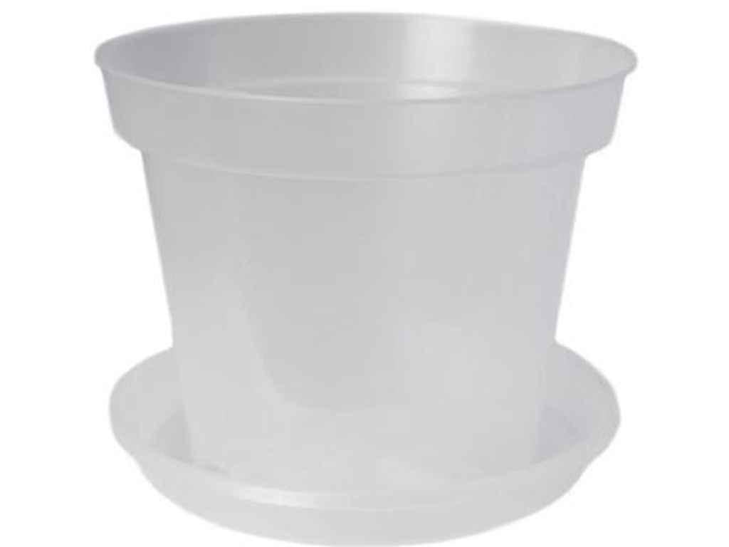 Горшок для цветов ЭТАЛОН-С Орхидея с поддоном 1,5 л 150 мм Прозрачный (116)