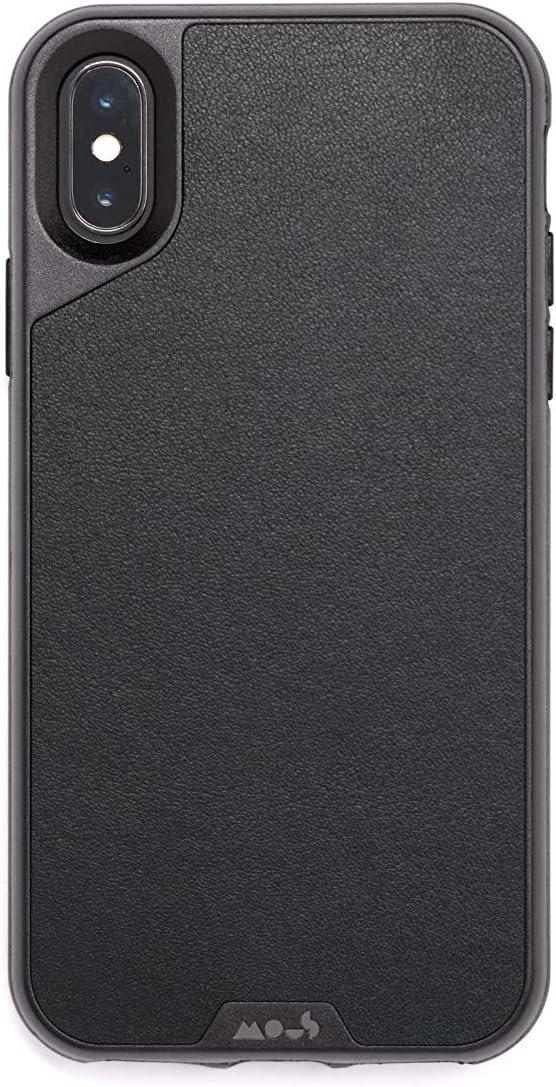 Чехол кожаный противоударный накладка MOUS Limitless 2,0 Leather Case для Apple Iphone XS Max 6,5" Black (11774567)