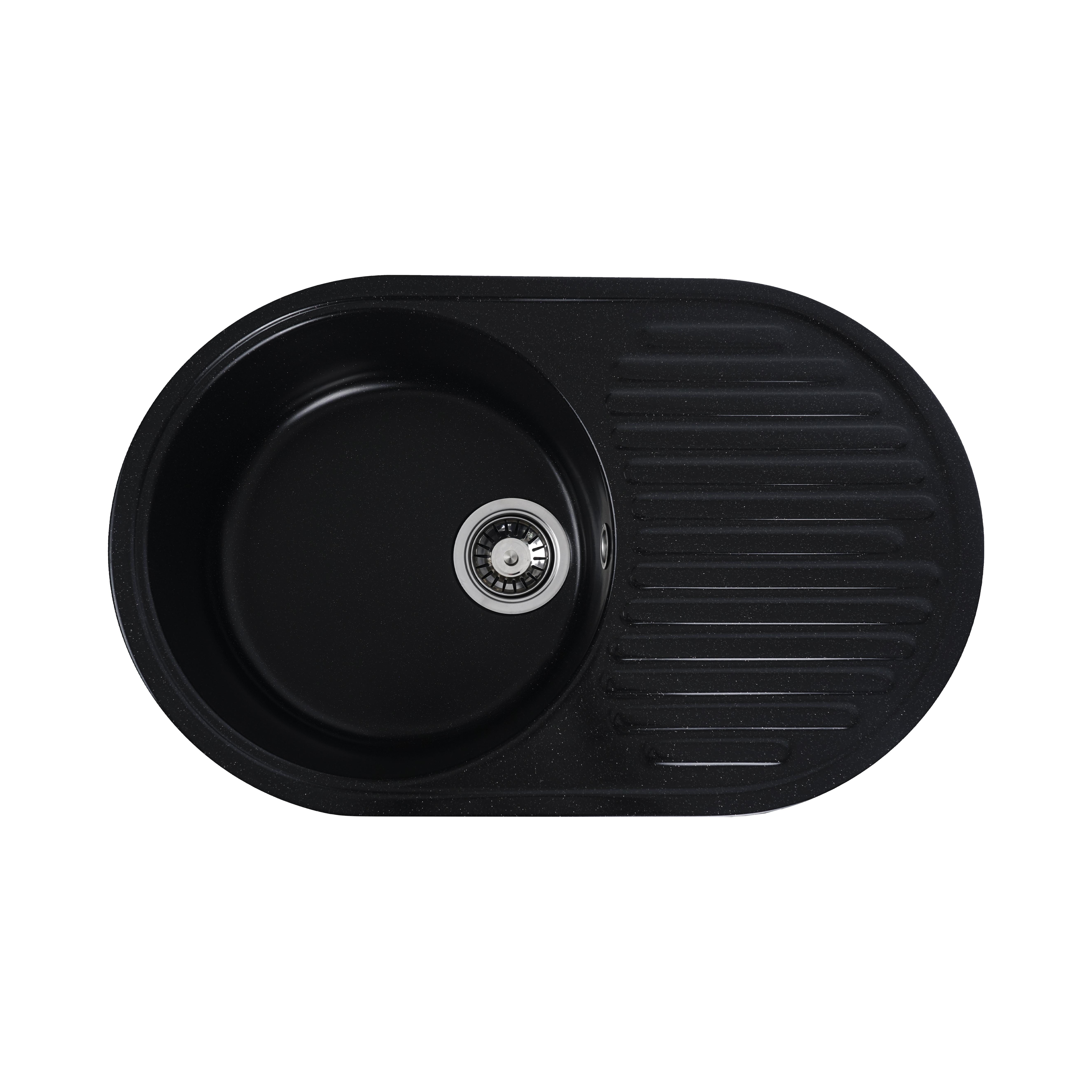 Мойка для кухни Platinum 7346 Astoria Черный металлик