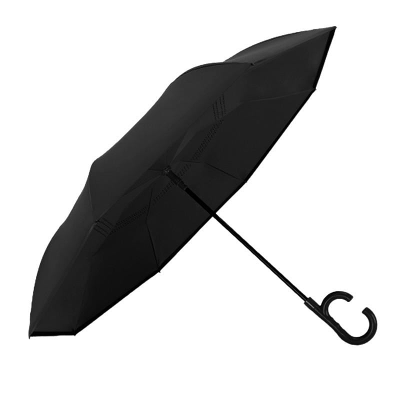 Парасолька жіноча навпаки Up-Brella 1166 Black (1962191685)