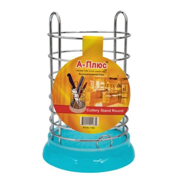 Сушарка для столових приладів A-Plus Блакитний 13x13x20 см (MPL-1183)
