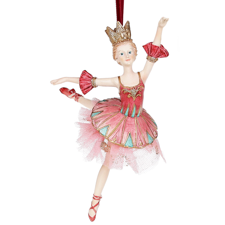 Фигурка новогодняя подвесная BonaDi Балерина 1 (838-231)
