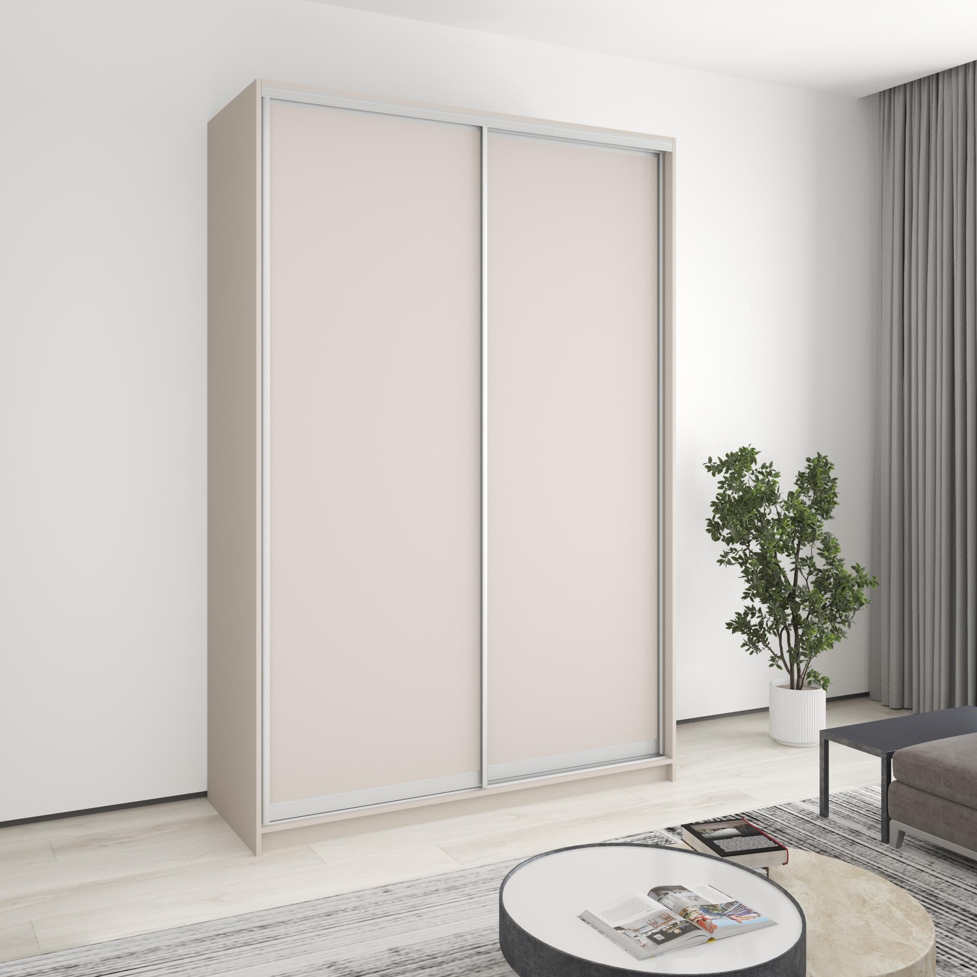 Шкаф-купе двухдверный MebelStar Комбо AL 2 ДСП 160x60x240 см Кашемир (MBS-4081)