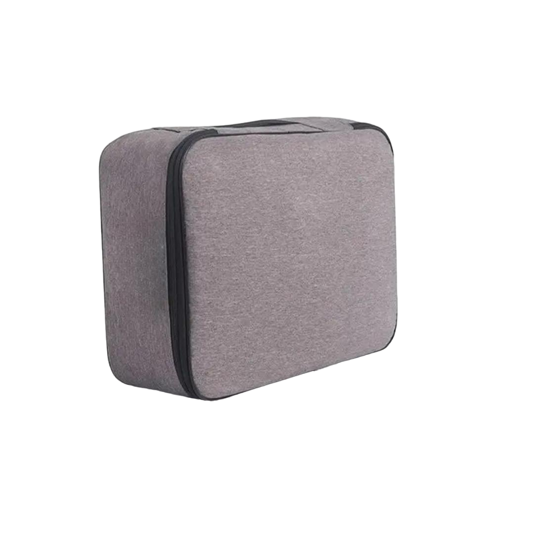 Органайзер дорожный для хранения документов с тремя отделениями с кодовым замком Серый