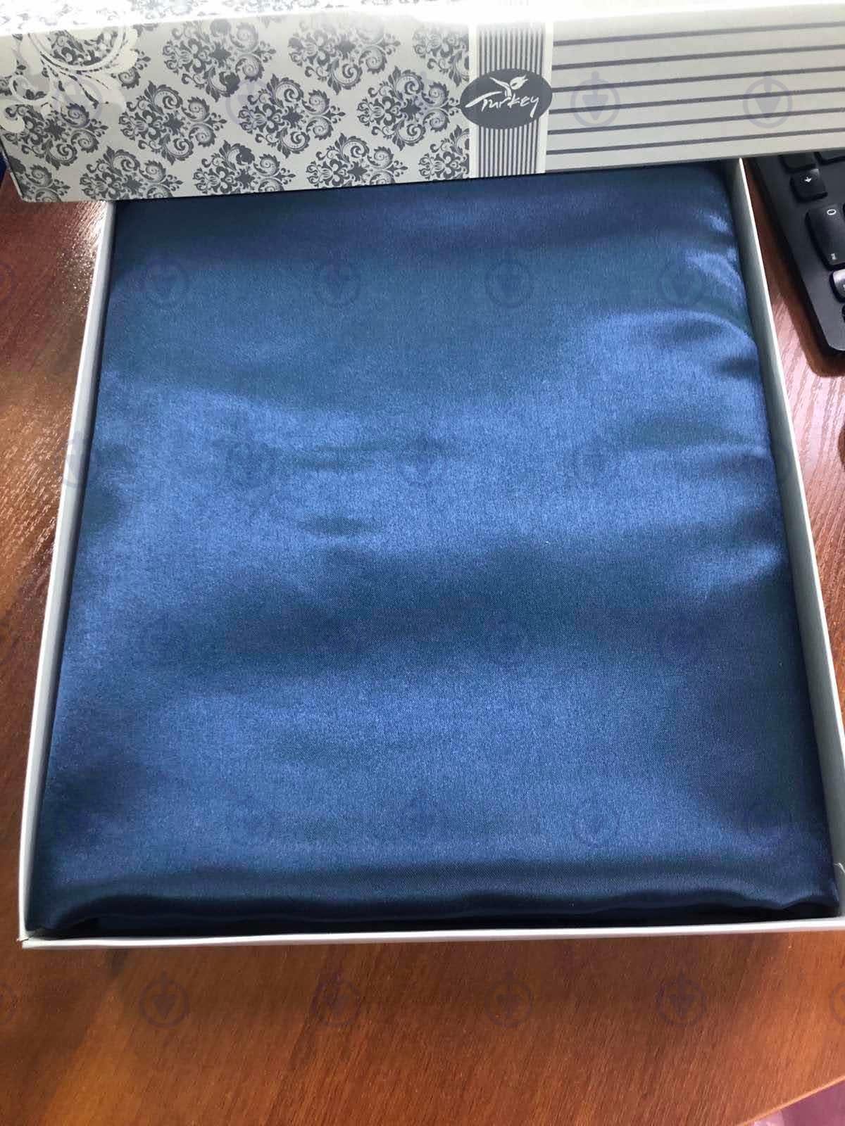 Комплект постільної білизни Moka Textile полуторний та додаткові 2 наволочки 50х70 см/70х70 см Синій/Білий (2552737162) - фото 3 Комплект постільної білизни Moka Textile полуторний та додаткові 2 наволочки 50х70 см/70х70 см Синій/Білий (2552737162) - фото 3